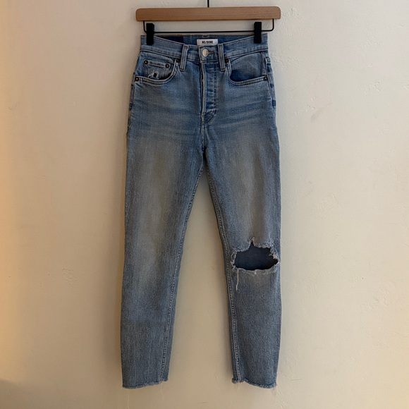 Re/Done 90s High Rise Ankle Crop size 24 - Picture 1 of 9
